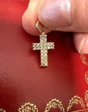 Vintage 14k diamant kreuz - diamant,