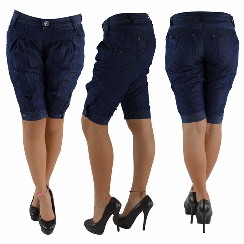 Damen capri jeans shorts - capri,