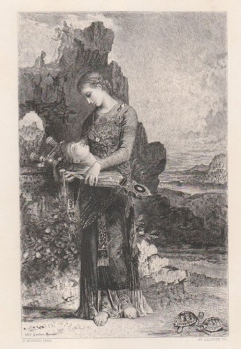 Orpheus radierung von adolphe - radierung,