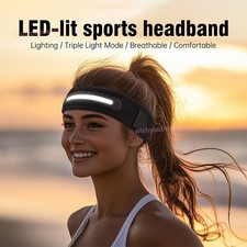 Unisex Headband LED Light