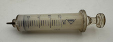 Vintage Retro Glas Spritze HARDO 268 20ml Injektionsspritze ohne Nadel Kolben