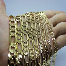 14K massives Gelbgold Figaro