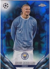 Topps Chrome CL 2024 No. CVS-10 Erling Haaland Sapphire Image Variation