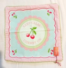 Greengate Green Gate Cherry Mega White Kissenhülle Kissenbezug 40x40cm Rarität