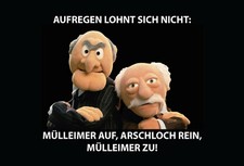 Blechschild 20x30 muppet - blechschild,,