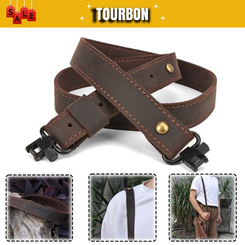 Tourbon leder gewehrriemen - tourbon,