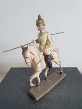 Elastolin Lineol Soldat Garde du Corps zu Pferd Pickelhaube Militär I. WK Masse