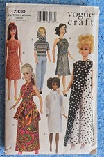 Vogue Craft  # 7330 Puppenkleidung Schnittmuster für Barbie ca. 1968
