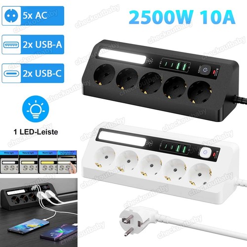 Steckdosenleiste mit usb - steckdosenleiste,