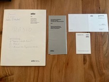 BRAUN ATELIER - Bedienungsanleitungen / Anleitungen / Garantie  - R4  , RC1