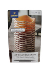 TCM Tchibo LED Echtwachskerze mit Auspustfunktion Höhe 14 cm