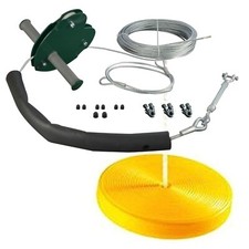 Seilbahn für Kinder grün