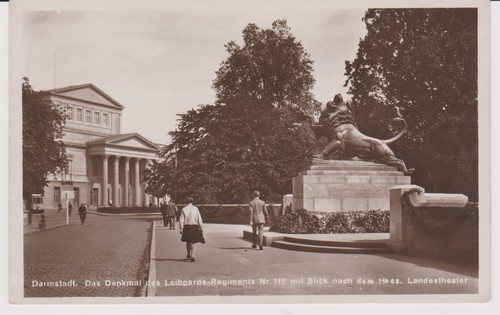 Darmstadt 1929 denkmal reg - ak,
