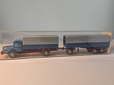NEU WIKING 480,  Krupp Titan Pritschen Planen-Hängerzug, LKW,  H0 1:87, K7