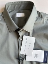 Hemd „Tiger Of Sweden“, grün, Gr. 41, extra-slim,  langarm, stretch