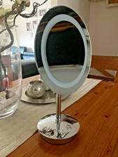 Kosmetik- und Rasierspiegel mit LED Licht, batteriebetrieben :-) "Neuwertig"