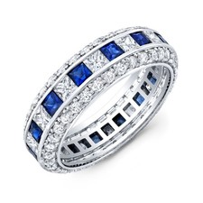 4.50 CT Prinzessin Blau Saphir