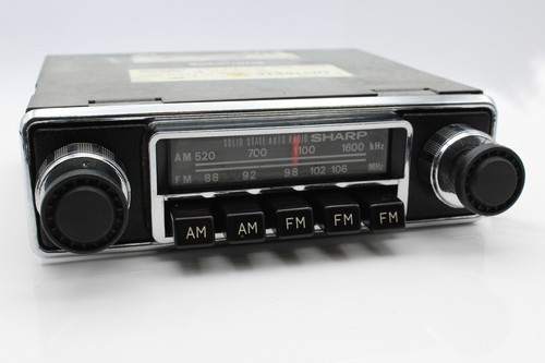 Sharp solid state auto radio - state,
