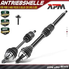 2x Antriebswelle Vorne Links Rechts ohne ABS Ring für Ford C-Max Focus 2 Volvo