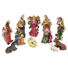 ToCi Krippenfiguren Set 11 Figuren (10cm hoch)  für Krippen Dekoration Weihnacht