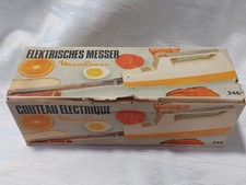 Vintage Moulinex Elektrisches Messer 246 -  Made in France - orange