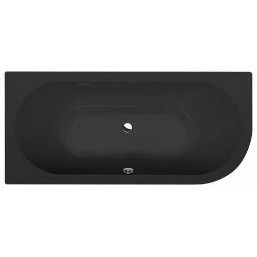 Badewanne viva schwarz matt - schwarz,
