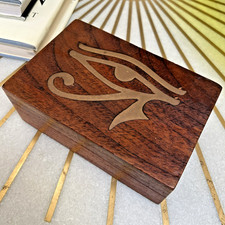 Eye of Horus Inlay Wood Box