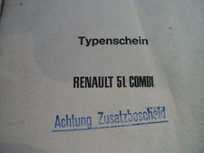 Typenschein, Datenauszug