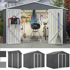 XXXL Geräteschuppen Gerätehaus Garten Schuppen Metall Gartenhaus Satteldach