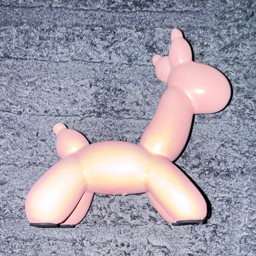 Rosa ballonhund dekofigur - rosa,