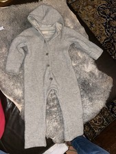 DISANA Baby GR. 86/92 Walkanzug Walkoverall Walk Overall Anzug hellgrau 