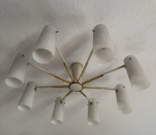 Alte Deckenlampe Leuchte Chandelier Mid Century Vintage Stilnovo Lampe 50 60er