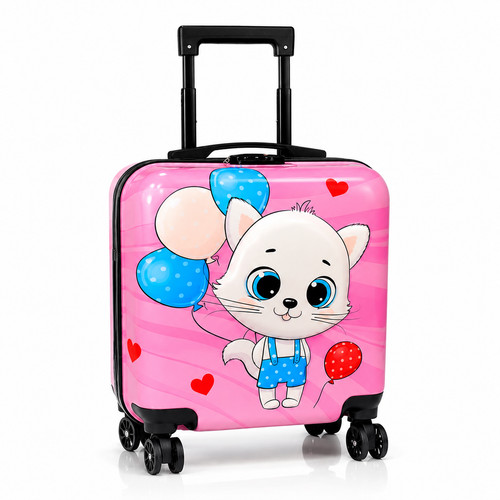 Kinderkoffer trolley 42cm - trolley, rosa