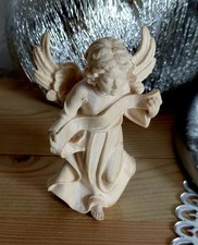 Gloriaengel Engel  8 cm Naturholz Krippenfigur