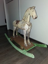 Schaukelpferd, Holz, Original Odenwälder Gäulchen ; restaurierungsbedürftig