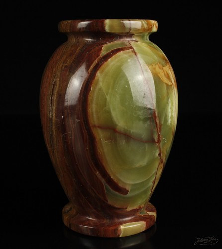 Sammlerobjekt onyx vase braun - vase,