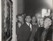 Vintage Archiv Baryt Foto 1961  Pablo Picasso bei einer eigenen Ausstellung