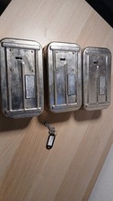 3x Bode-Panzer Geldkassette – Metallbox Mini Tresor Safe – mit 1 Schlüssel
