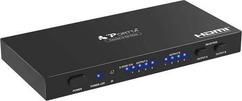 Portta hdmi matrix 4x2 in - portta, 2