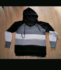 Damen Pullover Schwarz Grau