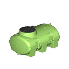 Wasserfass Wassertank Wasserbehälter PE m. Deckel FLEX 500 L grün KTW-Zulassung