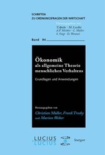 Ökonomik als allgemeine