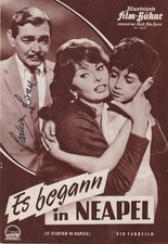 Sophia LOREN (1934) original sign vintage 1960 movie magazine / AUTOGRAPH