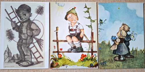 Hummel postkarten - 3, x
