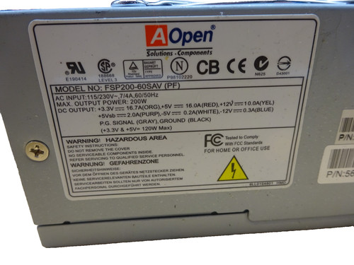Aopen fsp200 60sav - aopen, fsp200-60sav