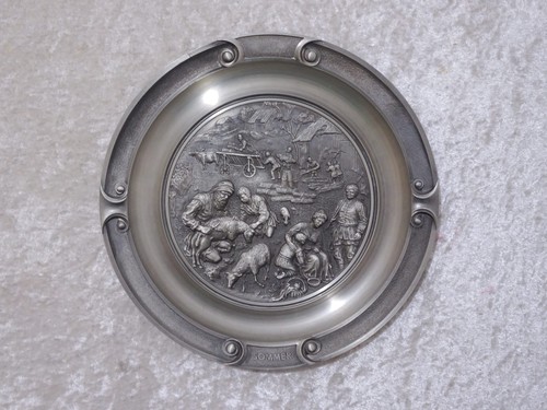 Zinn design relief - zinn, wandteller