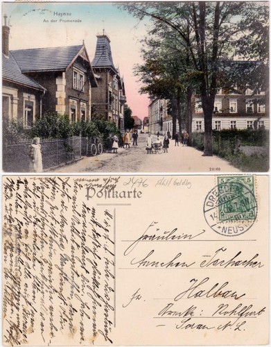 Postcard haynau chojnów - postcard, an