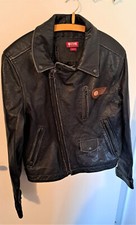 Mustang  Motorrad Lederjacke Größe L -VINTAGE -mit Adler Emblem - Rarität