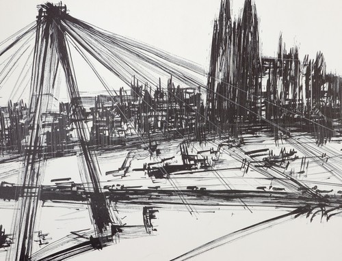 Franz ruffing lithographie - ruffing:,