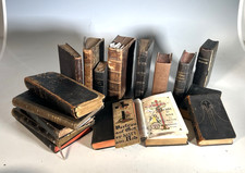 Sammlung  ca. 20 Stück   antike Bibeln Gesangsbücher 1741 ,1769,1781,1616,1851.